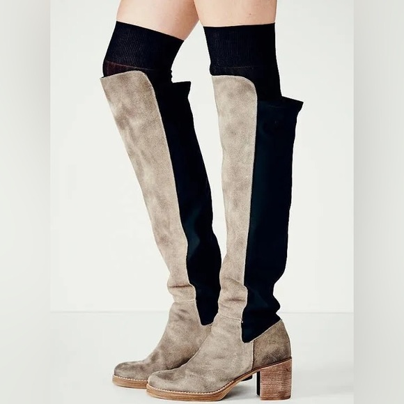 Free People Over Knee Taupe Boots - Picture 5 of 5